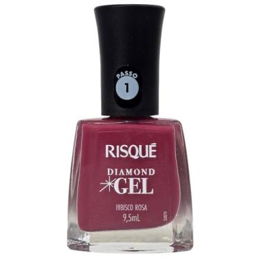 Imagem de Esmalte Hibisco Rosa Diamond Gel Risque 9,5ml - Risqué