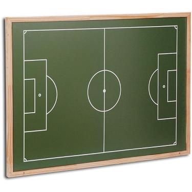 Imagem de Campo de Futebol de Botão 90x60cm em Madeira Revestida Pintura Verde com Silk Cortiarte