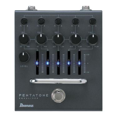 Imagem de Pedal Equalizador Ibanez Pentatone Series PTEQ Paramétrico 5 Bandas com Controle Q Variável