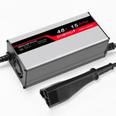 Imagem de Carregador de bateria para carrinho de golfe DUBIHU 48V 15A com plugue