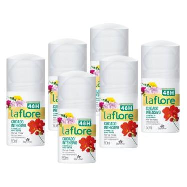 Imagem de 6UN Desodorante La Flore Roll On Flor de Fresia 50ml Davene