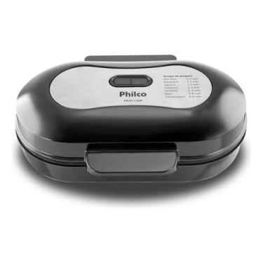 Imagem de Multi Cook Antiaderente Philco Inox Frítadeira Sem Óleo, 110V