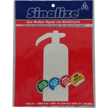Imagem de Placa Sinalizacao Pvc 15X15 ''Extintor Incendio'' Fluorescente 350Ad -