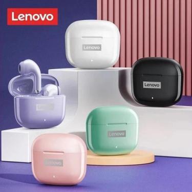 Imagem de Fone de ouvido Lenovo LP40 Pro Bluetooth Original sem fio com microfon