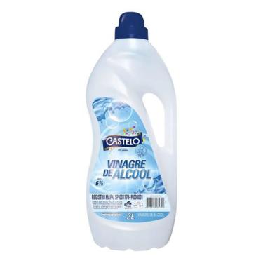 Imagem de Vinagre de Álcool concentrado Castelo 2l tradicional Para Cozinha Limp