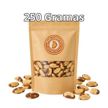 Imagem de 250g Castanha Do Pará Inteira Natural Safra Nova - MINDÊ Alimentos