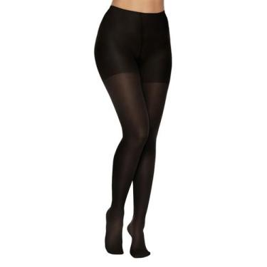 Imagem de Meia Calça Kendall Média Compressão 18-21mmHg Varizes Dores, Preto, P