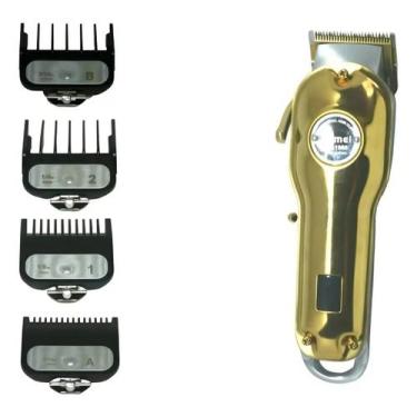 Imagem de Cortador de cabelo Kemei KM-1986+PG Dourado Bivolt, Bivolt, Dourado, K