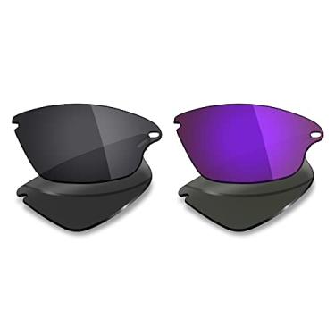 Imagem de Mryok 2 pares de lentes polarizadas de substituição para óculos de sol Oakley Fast Jacket – Opções