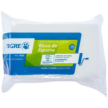 Imagem de Bloco de Espuma, Tigre 61620000, Branco, 21cm x 13cm x 6cm