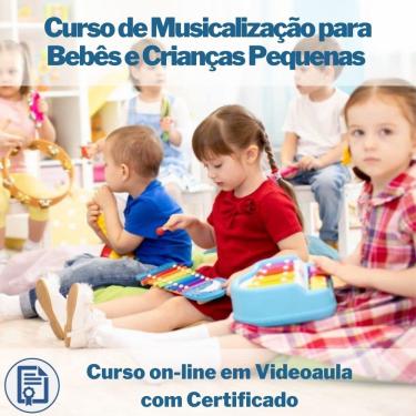 Imagem de Curso on-line em videoaula de Musicalização para Bebês e Crianças Pequenas com Certificado