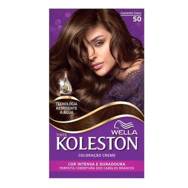 Imagem de Kit Tintura Koleston Castanho Claro 50