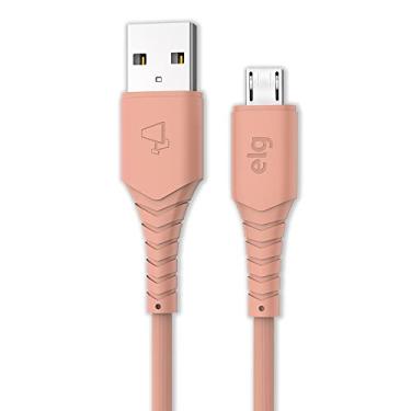 Imagem de Cabo Micro USB Emborrachado de Alta Performance e Maior Velocidade de Carregamento 1,2m Rosa - M512R ELG