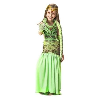 Imagem de Fantasia Odalisca Infantil Verde Luxo De Carnaval - Fantasias Carol Fs