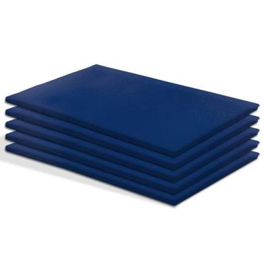 Imagem de Kit 5 Colchonetes 94X66x3cm Academia E Ginastica D23 Azul - Bf Colchõe