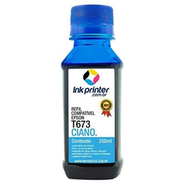 Imagem de Tinta para Epson L805 - Ciano - Compatível Ink Printer (t673-250ml)