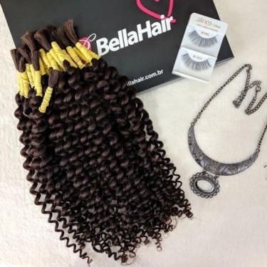 Imagem de CABELO HUMANO Cacheado Chocolate 50 cm (50 gramas)