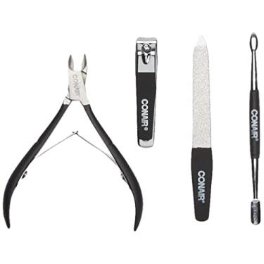Imagem de Conair® A série de corte de 4 peças da Primme inclui cortador de cutícula, empurrador de cutículas, lixa de unha e cortador de unhas