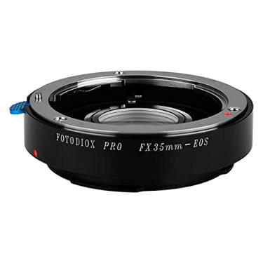 Imagem de Adaptador de montagem de lente Fotodiox PRO, lentes Fuji Fujica X-Mount de 35 mm para corpo de câmera Canon EOS EF Mount DSLR