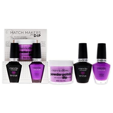 Imagem de Match Makers Plus Dip – Agent Of Change da Cuccio para mulheres – 3 unidades de sistema de imersão em pó profissional de 45 g, gel de banho de 12,5 g, esmalte de unhas colorido de 12 g