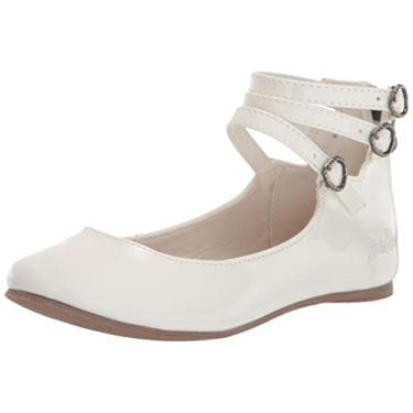 Imagem de Blowfish Malibu Sapatilha de balé unissex infantil Pushi-k, Patente branca, 1 Little Kid