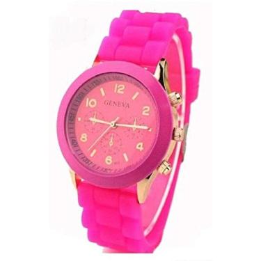 Imagem de Relogio Feminino Em Pulseira Silicone Geneva (PINK)