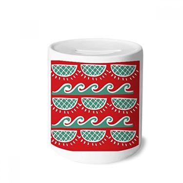 Imagem de DIYthinker Onda, Totems do México, Civilização Antiga Caixa para Dinheiro Caixa de Cerâmica Porta-Moedas Presente