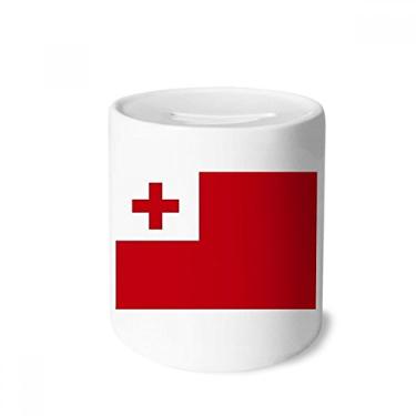 Imagem de DIYthinker Tonga Caixa de Dinheiro com Bandeira Nacional Oceania Country Porta-Moedas de Cerâmica Presente de Cofrinho