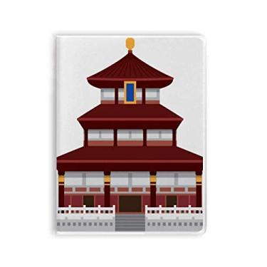 Imagem de China Architecture Temple Landmark Pattern Notebook Gum Cover Diary Soft Cover Diary