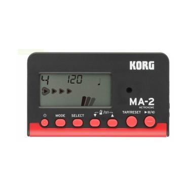 Imagem de Metronomo Digital Korg MA-2 Bkrd Preto e Vermelho Compacto