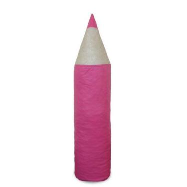 Imagem de Puff Infantil Lápis Em Material Sintético Rosa - Phoenix Puff