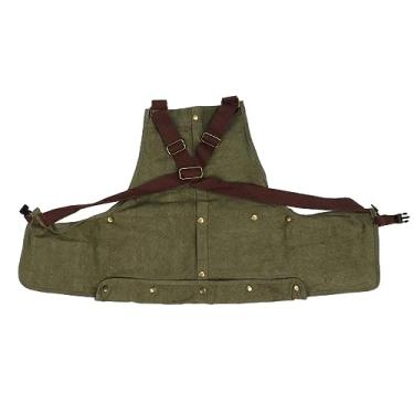 Imagem de Avental de Acampamento Colete, Multifuncional Algodão Macio Estilo Casual Bordas Reforçadas Ao Ar Livre Colete de Fotografia para Mulheres (OD Verde)