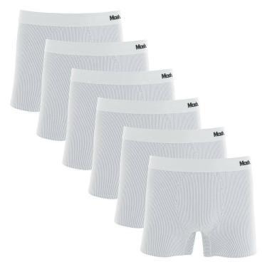 Imagem de Kit 6 Cuecas Boxer Mash Microfibra Risca de Giz 045.00