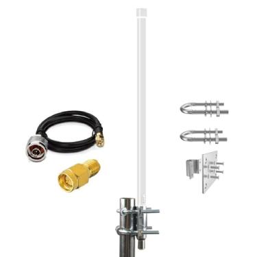 Imagem de Antenas Lora Meshtastic 915MHz para Meshtastic Lora Gateway HNT Helium Hotspot com adaptador RG58/RP-SMA de 16,4 pés