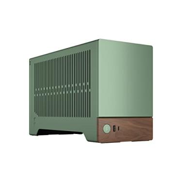Imagem de Fractal Design Terra Jade - Painel frontal de nogueira de madeira - formato pequeno - capa para jogos Mini ITX - Cabo Riser PCIe 4.0 - USB tipo C - Painéis de alumínio anodizado