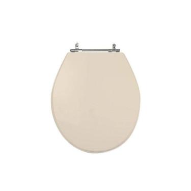 Imagem de Assento Sanitário Poliéster para Louça Ravena/izy deca Aço Amendoa