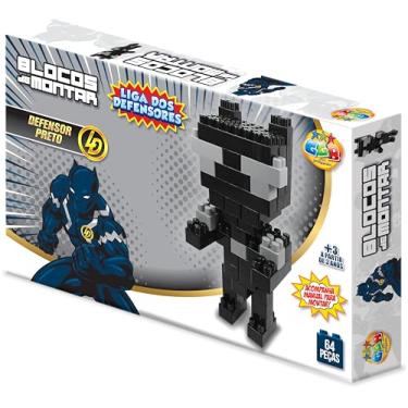 Imagem de GGB Plast Blocos de Montar Defensor Preto