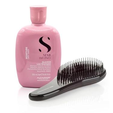 Imagem de O pacote massageador de escova de cabelo Beauty Nation contém xampu nutritivo hidratante Alfaparf, xampu sem sulfato, hidratante de cabelo para cabelos secos, xampu hidratante, 250 ml