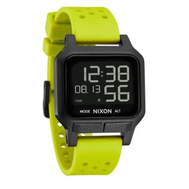 Imagem de NIXON Heat A1320 - Relógio digital para homens e mulheres - 100 m resistente à água para exercícios e corrida - Relógios esportivos masculinos ultrafinos e leves - Tela LCD personalizada de 38 mm,