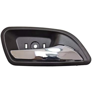 Imagem de PT Auto Warehouse GM-2006MB-RH - Maçaneta interna interna interna, maçaneta cromada com caixa marrom (cacau) - Lado direito do passageiro