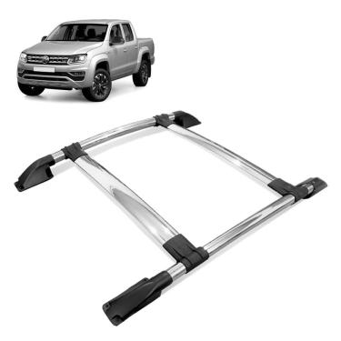 Imagem de Rack De Teto Bagageiro Amarok 2010 a 2023 Cromado Tubolar