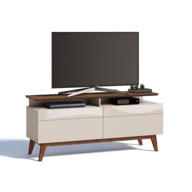 Imagem de Rack Imcal Classic Mais 1.4 para TV até 49 " Off White/Freijó