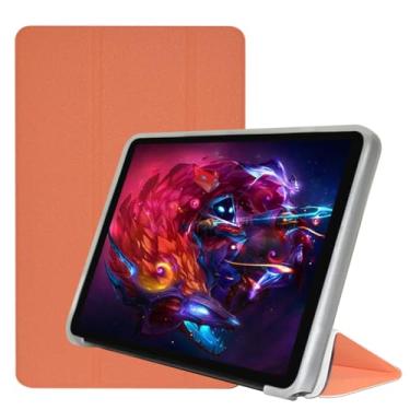 Imagem de Qiawum Capa com suporte triplo Funda para Teclast P85T de 8 polegadas Tablet PC Capa de couro PU com capa traseira de TPU macio (laranja)