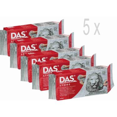 Imagem de Kit Massa Modelar Cerâmica Fria DAS stone Escultura 1kg clay
