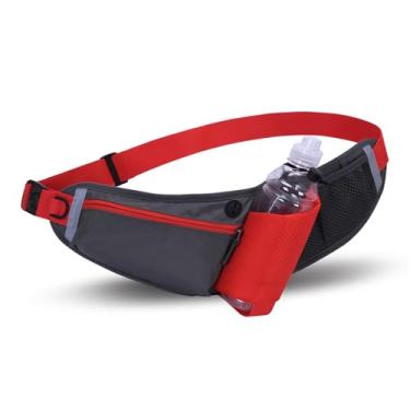 Imagem de Carteiras Pochete Bolsa de Telefone, Cinto de Corrida com Suporte para Garrafa de Água Pochete Esportiva Bolsa de Cintura para Homens e Mulheres Cinto Esportivo com Zíper para Corrida Caminhada Escala