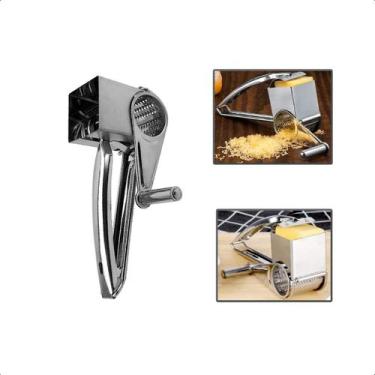 Imagem de Ralador De Queijo Legumes Coco Aço Inox Multiuso Manual - UnyHome