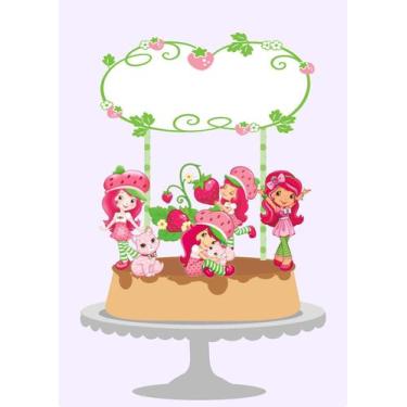 Imagem de topo de bolo moranguinho - marilinda