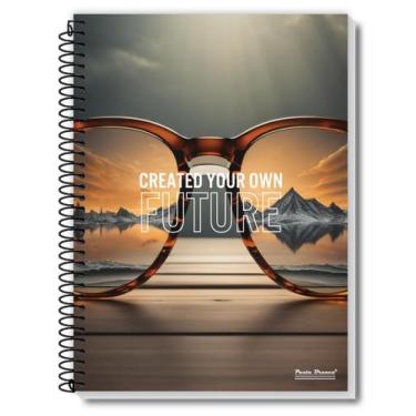 Imagem de Caderno De 10 Matérias Capa Dura 200 Folhas Universitário - Pauta Bran