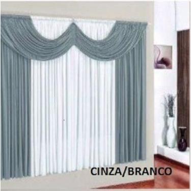 Imagem de Cortina Paris Quarto Sala Varão Simples Medida 2,00m x 1,70m - Elohim_