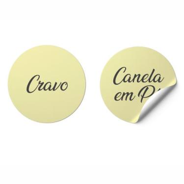 Imagem de Adesivo Porta Temperos Mantimentos Impermeável Rosa Branco - Micro Ofi